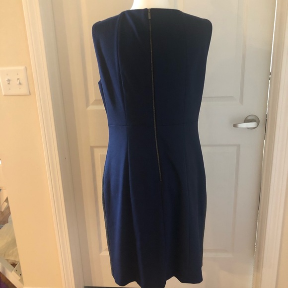 TAHARI color block navy black dress NWOT - Picture 11 of 11